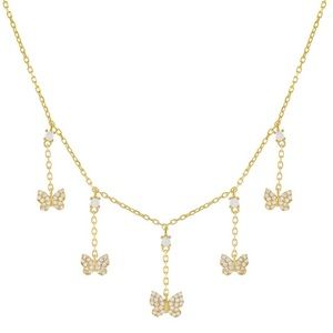 Butterfly Pave Necklace